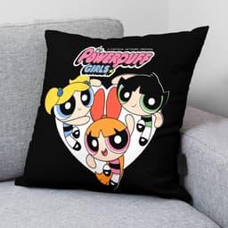 image-Cushion cover Powerpuff Girls Powerpuff B Black Multicolour 45 x 45 cm
