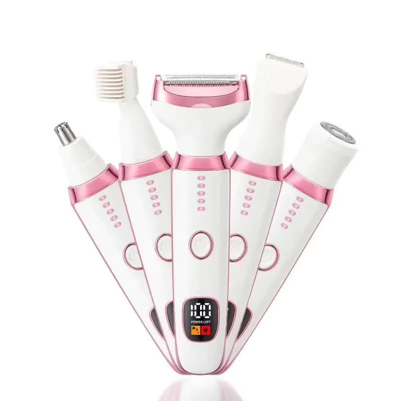 image-Electric Razor for Women 5 in 1 Rechargeable Painless Body Razors and
