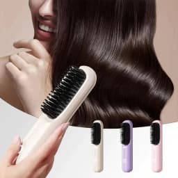 image-Cordless Straightener Straight Hair Brush Women's Thermal Ion