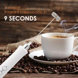image-3 in 1 Milk Frother Electric Milk Foamer Coffee Blender Portable Mini