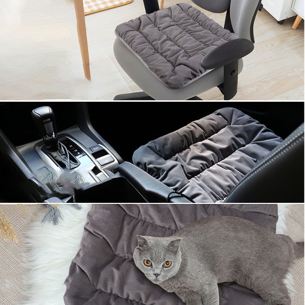 image-Adjustable Temperature Electric Heating Pad Cushion Chair Car Pet Body