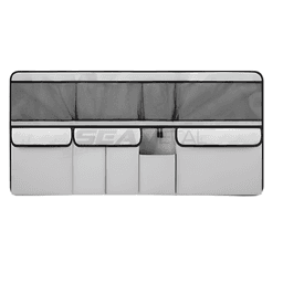 image-9-Pocket Car Seat Back Organizer Wear-Resistant Oxford Cloth Gray