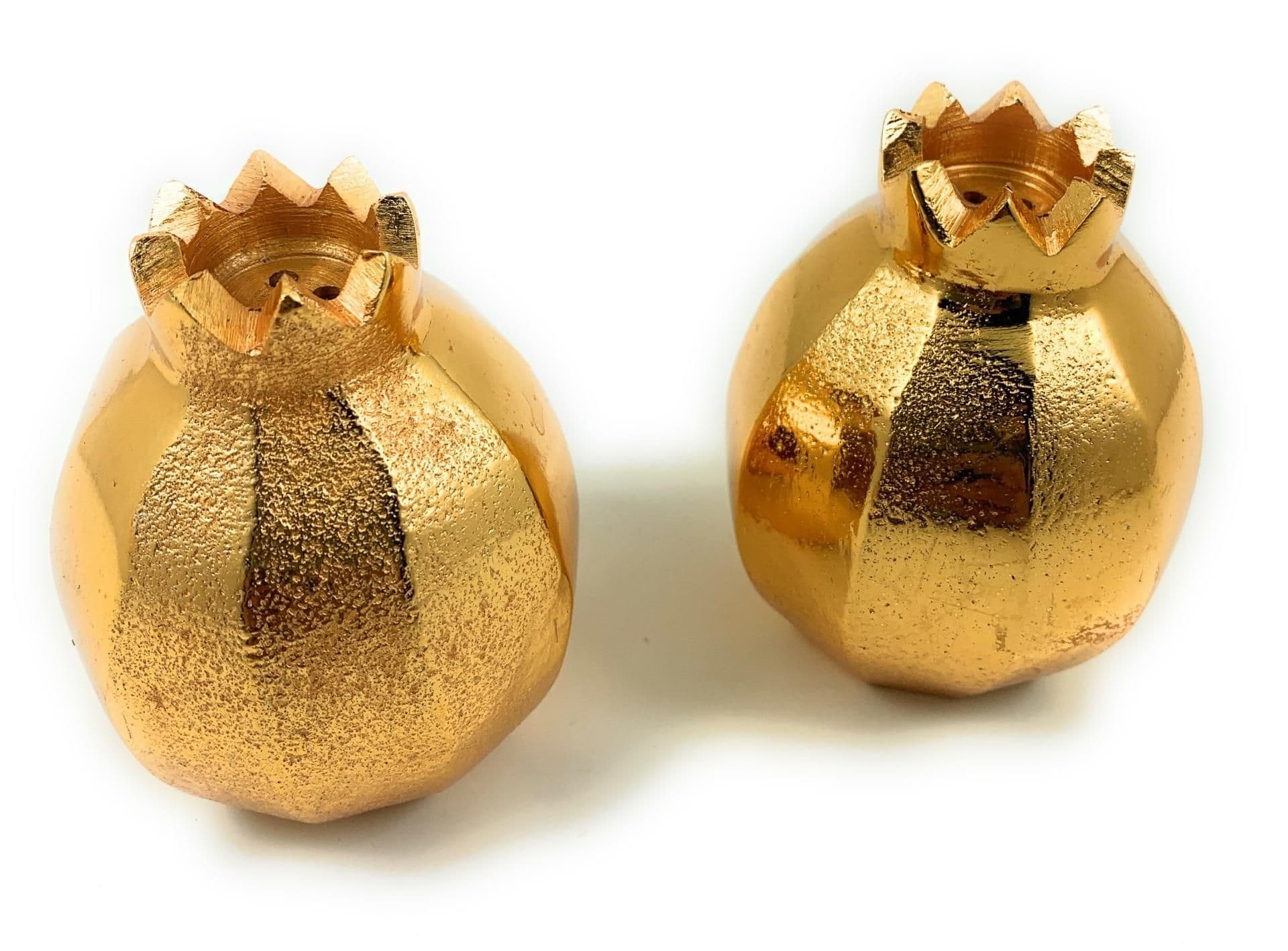 image-Pomegranate Salt and Pepper Shakers (Golden)