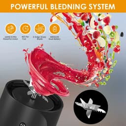 image-Portable Mixer Fresh Juicer Electric Mini Portable Blender For
