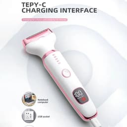 image-Electric Razor for Women 5 in 1 Rechargeable Painless Body Razors and
