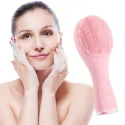 image-Silicone Facial Cleansing Brush Lifting Face Massager