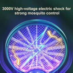image-USB Electric Fly Swatters Foldable UV Light Electric Flies Shocker