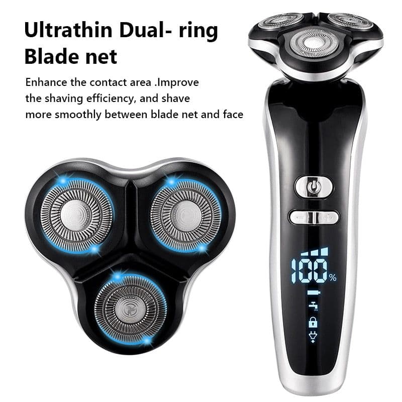 image-New Electric Shaver For Men 4D Electric Beard Trimmer USB