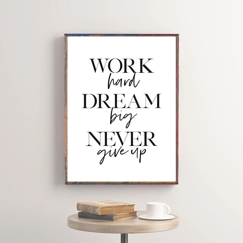 image-Canvas Painting Motivational Poster Success Quote Print Leadership Success Wall Art For Living Room Office Home Decor Wall Decor