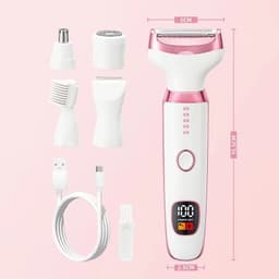 image-Electric Razor for Women 5 in 1 Rechargeable Painless Body Razors and