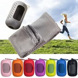 image-Mini Quick Dry Fitness Cool Towel With Towel Silicond Bag Microfiber