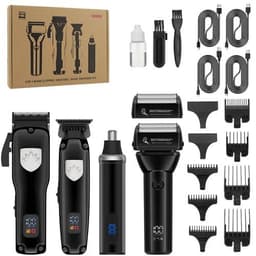 image-Professional Hair Clipper Set for Barber Men's Oil Head Carving