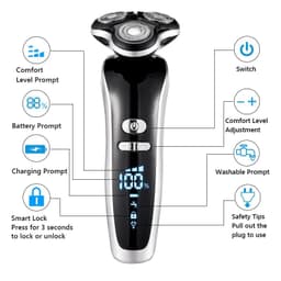 image-New Electric Shaver For Men 4D Electric Beard Trimmer USB
