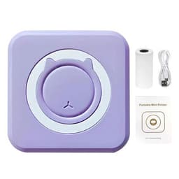 image-Mini Printer Portable Thermal Stickers Paper Inkless Bluetooth