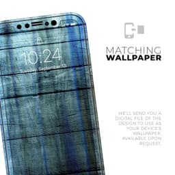 image-Blue and Green Tye-Dyed Wood 2 - Skin-Kit compatible with the Apple