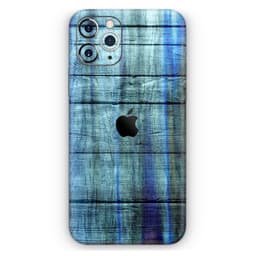 image-Blue and Green Tye-Dyed Wood 2 - Skin-Kit compatible with the Apple