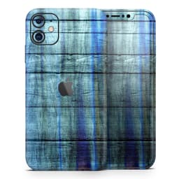 image-Blue and Green Tye-Dyed Wood 2 - Skin-Kit compatible with the Apple