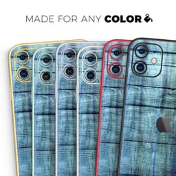 image-Blue and Green Tye-Dyed Wood 2 - Skin-Kit compatible with the Apple
