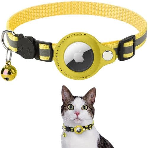 image-Reflective Airtag Case Collar for Cats and Dogs