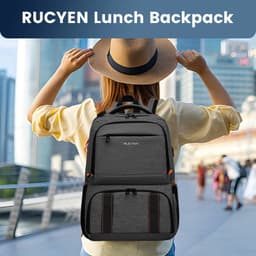 image-Waterproof Insulated Cooler Backpack Black