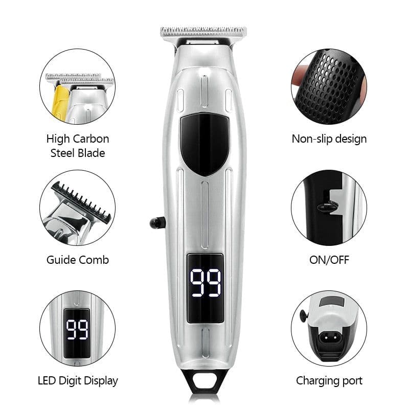 image-Hair Clipper Set Electric Hair Trimmer Cordless Shaver
