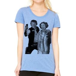 image-Star Wars Selfie T-Shirt - Eco-Friendly, Hand Printed, Women's Size