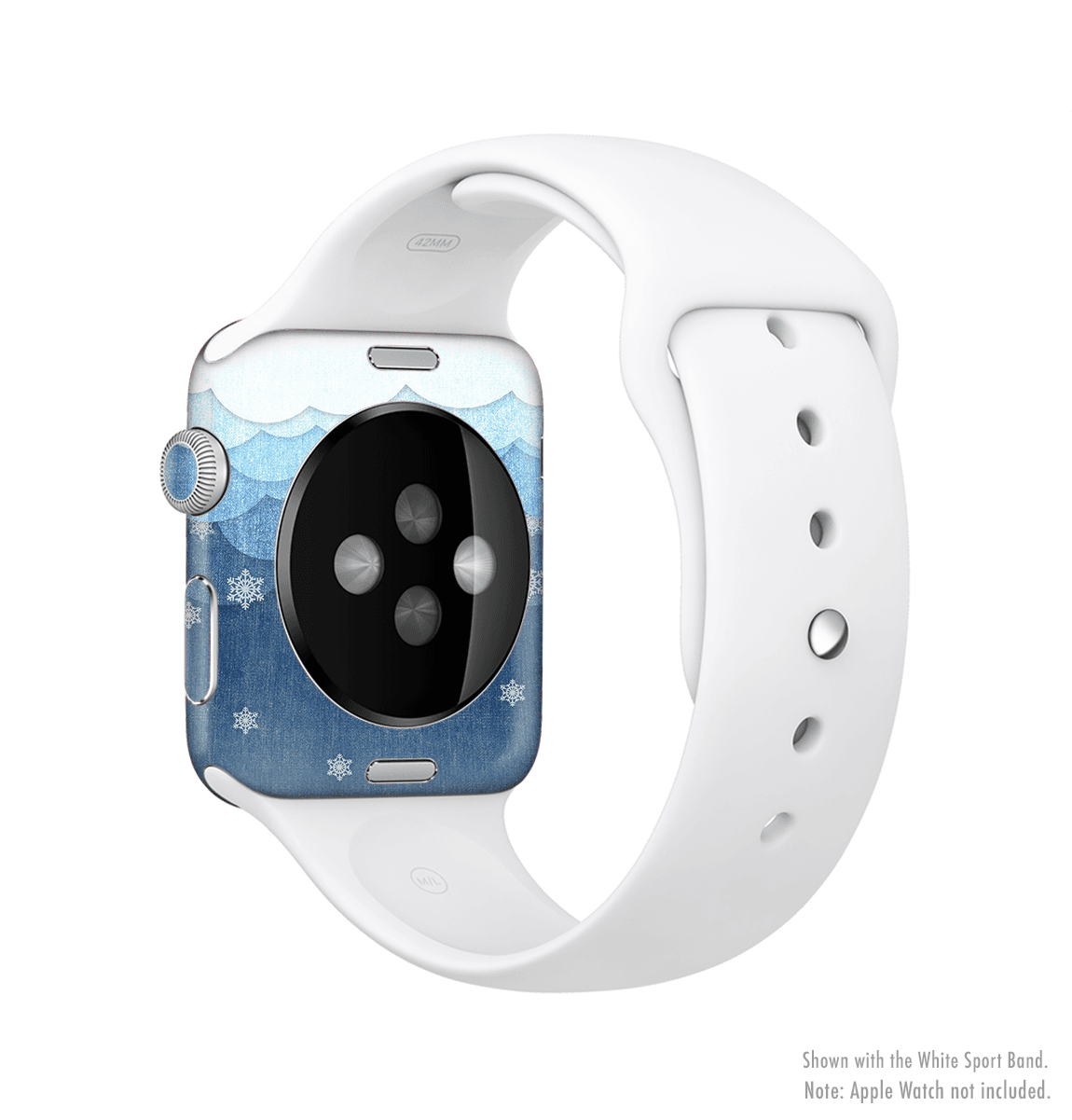 image-The Snowy Blue Paper Scene Full-Body Skin Kit for the Apple Watch