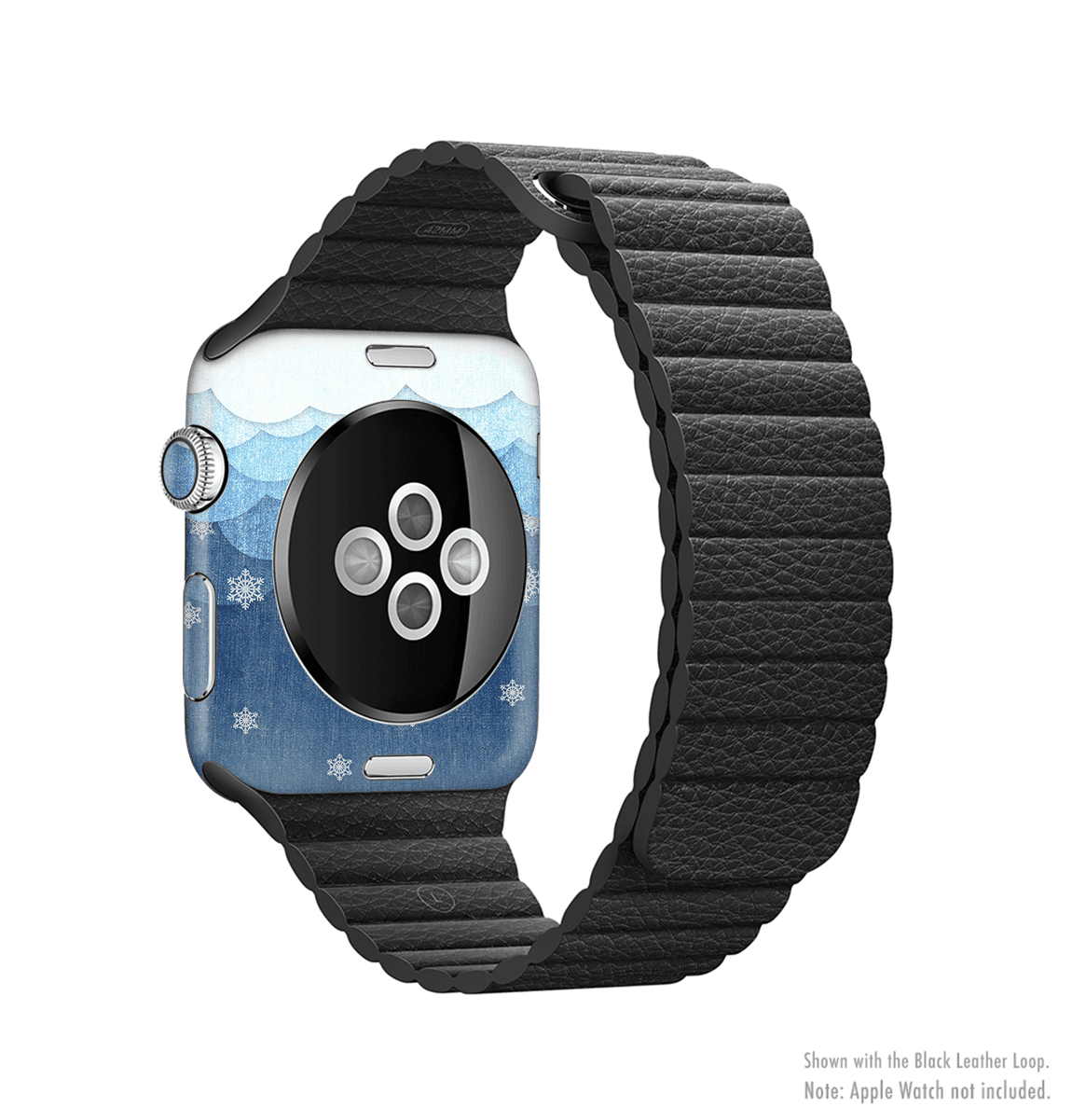 image-The Snowy Blue Paper Scene Full-Body Skin Kit for the Apple Watch