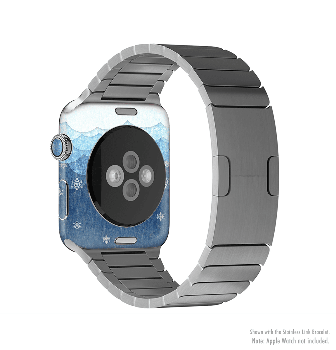image-The Snowy Blue Paper Scene Full-Body Skin Kit for the Apple Watch