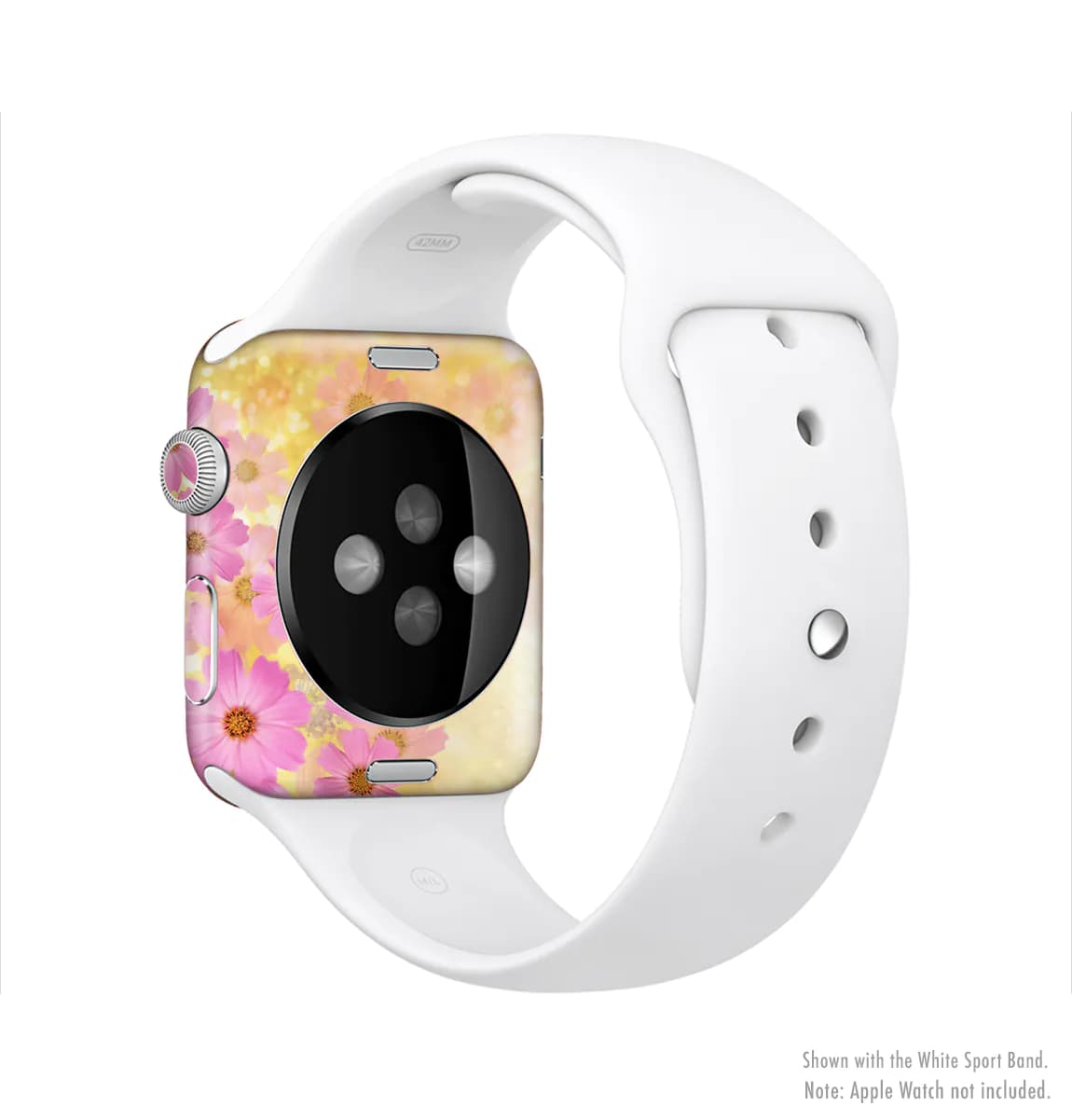 image-The Yellow & Pink Flowerland Full-Body Skin Kit for the Apple Watch