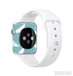 image-The Simple White Feathered Blue Full-Body Skin Kit for the Apple Watch