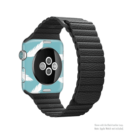 image-The Simple White Feathered Blue Full-Body Skin Kit for the Apple Watch