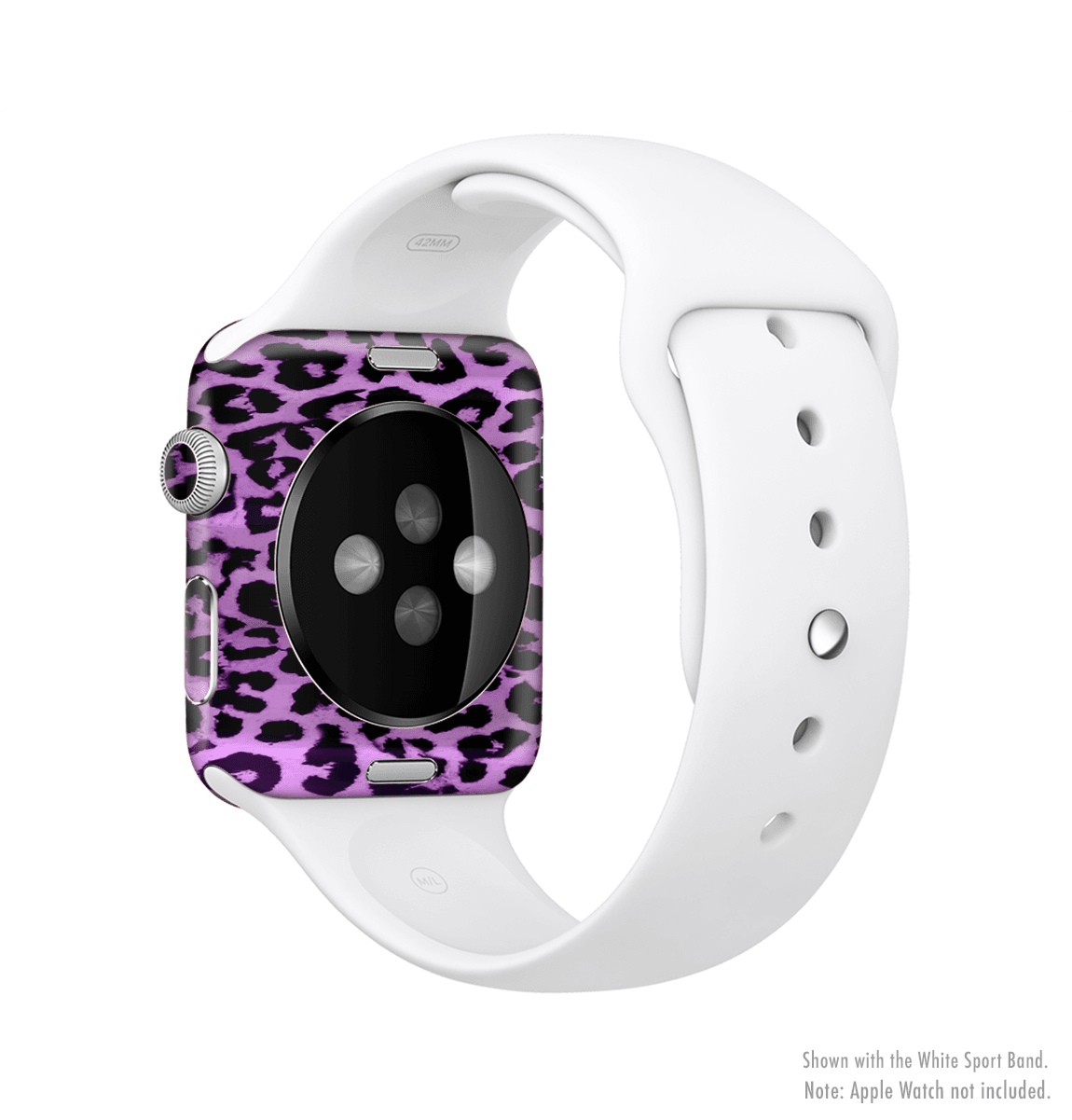 image-The Vivid Purple Leopard Print Full-Body Skin Kit for the Apple Watch