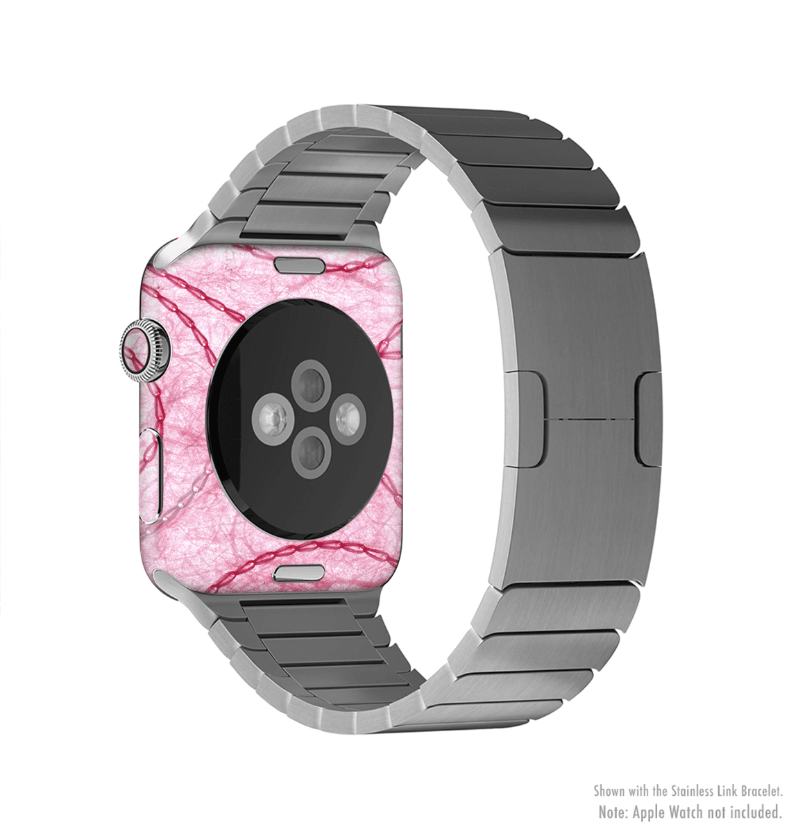 image-The Pink Chain Stitch Full-Body Skin Kit for the Apple Watch
