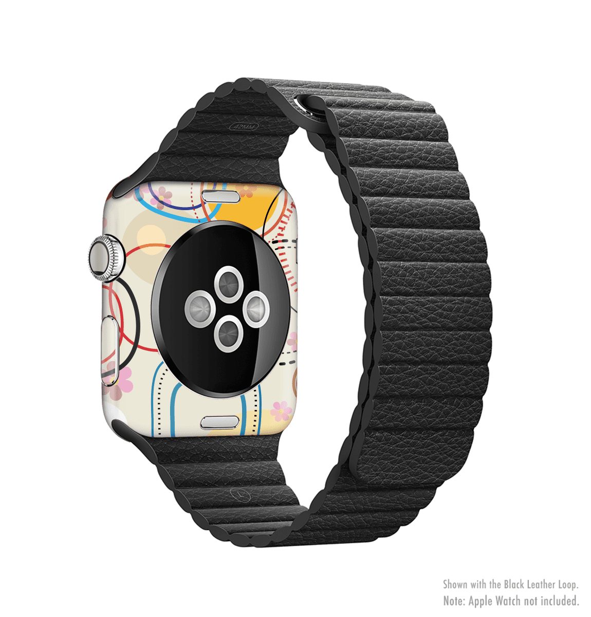 image-The Open Vintage Vector Swirls Full-Body Skin Kit for the Apple Watch