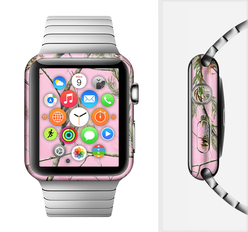 image-The Pink Real Camouflage Full-Body Skin Kit for the Apple Watch