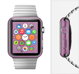 image-The Purple Fabric Texture Full-Body Skin Kit for the Apple Watch