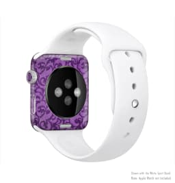 image-The Purple Bright Lace Pattern Full-Body Skin Kit for the Apple Watch