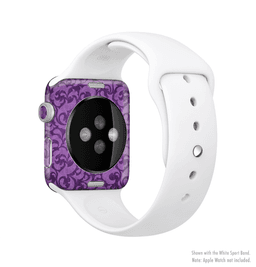 image-The Purple Bright Lace Pattern Full-Body Skin Kit for the Apple Watch