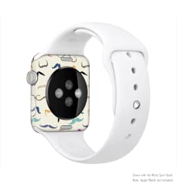 image-The Vintage Mustache Bundle Full-Body Skin Kit for the Apple Watch