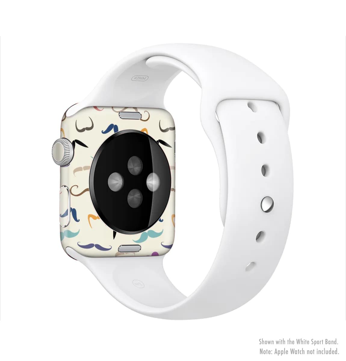 image-The Vintage Mustache Bundle Full-Body Skin Kit for the Apple Watch