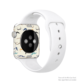 image-The Vintage Mustache Bundle Full-Body Skin Kit for the Apple Watch