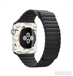 image-The Vintage Mustache Bundle Full-Body Skin Kit for the Apple Watch