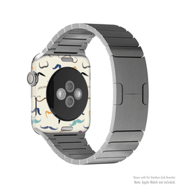 image-The Vintage Mustache Bundle Full-Body Skin Kit for the Apple Watch