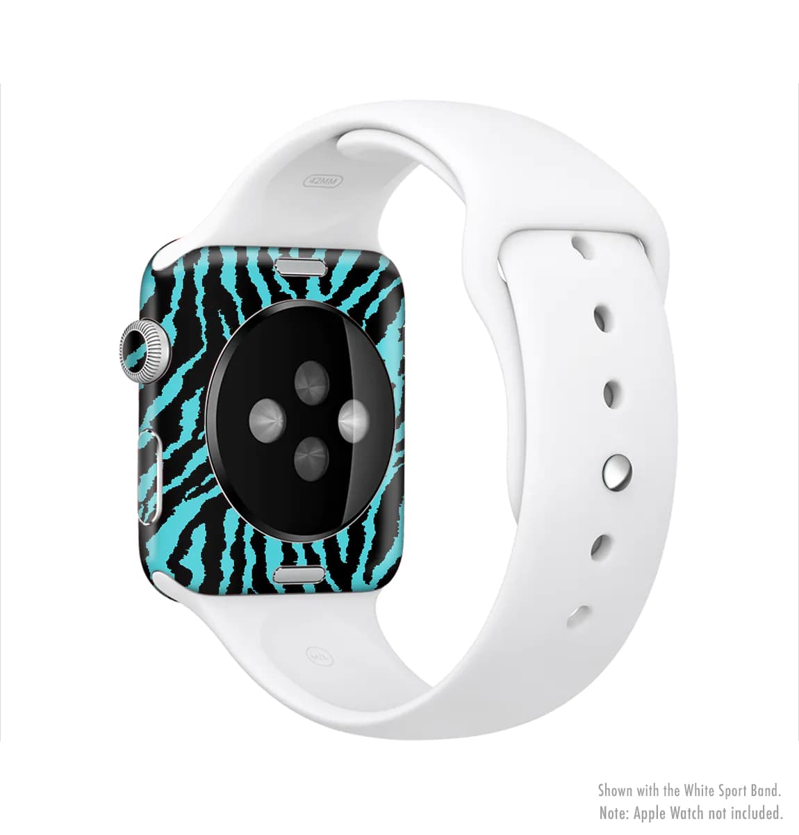 image-The Vector Teal Zebra Print Full-Body Skin Kit for the Apple Watch