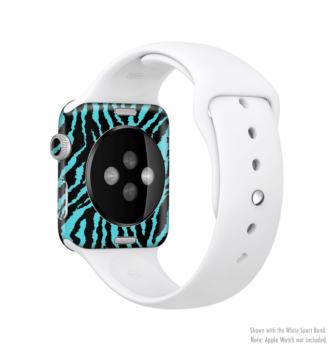 image-The Vector Teal Zebra Print Full-Body Skin Kit for the Apple Watch