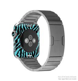 image-The Vector Teal Zebra Print Full-Body Skin Kit for the Apple Watch