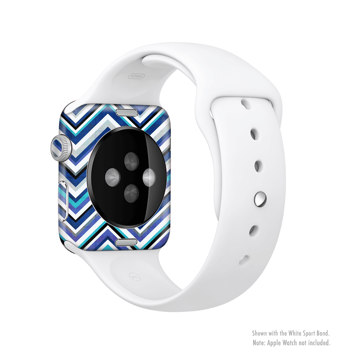 image-The Vibrant Blue Sharp Chevron Full-Body Skin Kit for the Apple Watch