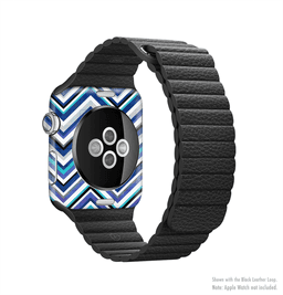 image-The Vibrant Blue Sharp Chevron Full-Body Skin Kit for the Apple Watch