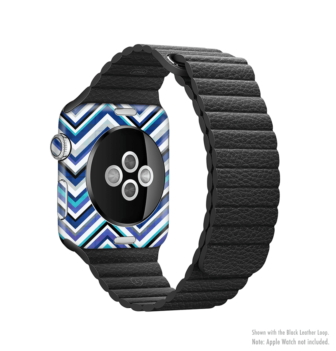 image-The Vibrant Blue Sharp Chevron Full-Body Skin Kit for the Apple Watch
